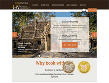 Tablet Screenshot of cambodiaholidayarchitects.net